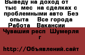 Выведу на доход от 400 тыс./мес. на сделках с проблемными авто. Без опыта. - Все города Работа » Вакансии   . Чувашия респ.,Шумерля г.